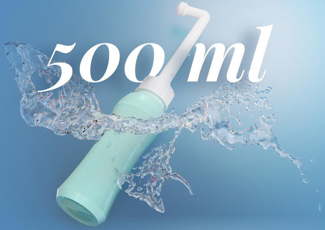 Poporodowa buteleczka do podmywania NENO Senso 500 ml Duża pojemność w pełni zadbać o higienę miejsc intymnych