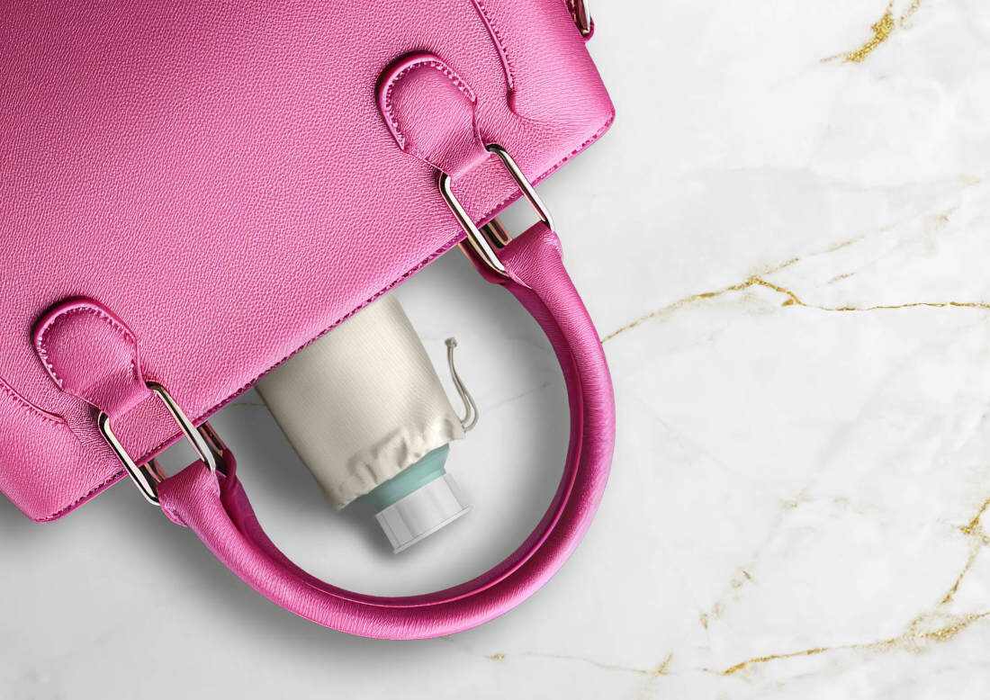 Poporodowa buteleczka do podmywania NENO Senso 500 ml kompaktowa i przenośna teleskopowa końcówka wymiary  woreczek ułatwienie przechowywanie transport