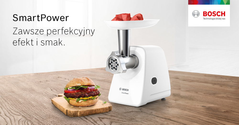 Maszynka do mięsa BOSCH MFW2500W Biały WYGLĄD