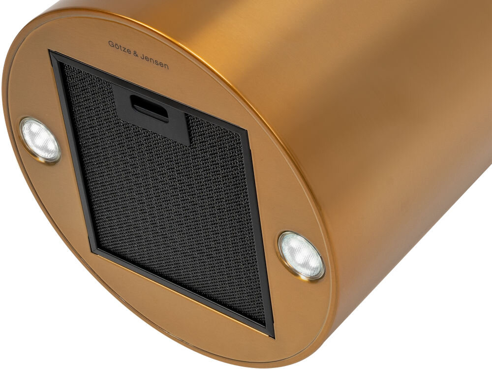 Okap GOTZE & JENSEN WH700GS Złoty oswietlenie led