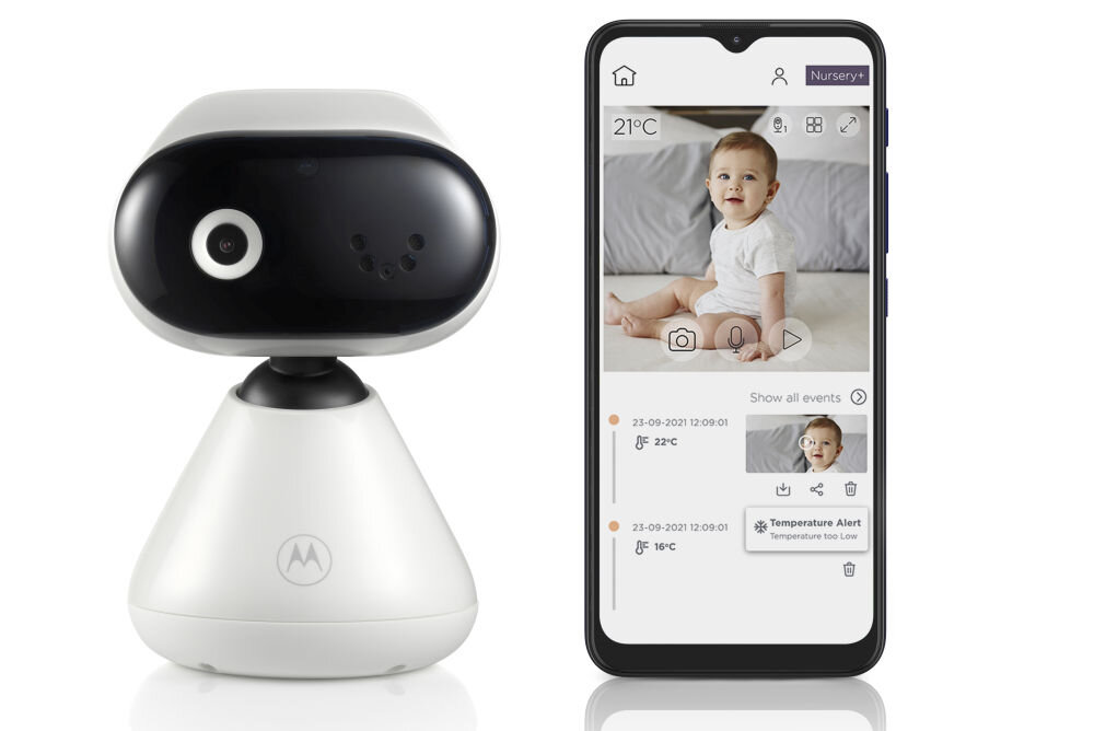 Niania elektroniczna MOTOROLA PIP1000 Wi-Fi Kamera Biały funkcja dwukierunkowej komunikacji