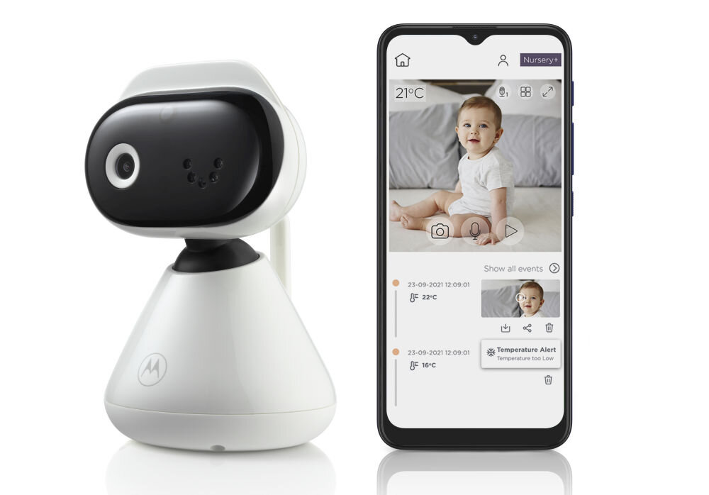 Niania elektroniczna MOTOROLA PIP1000 Wi-Fi Kamera Biały tryb nocny IR