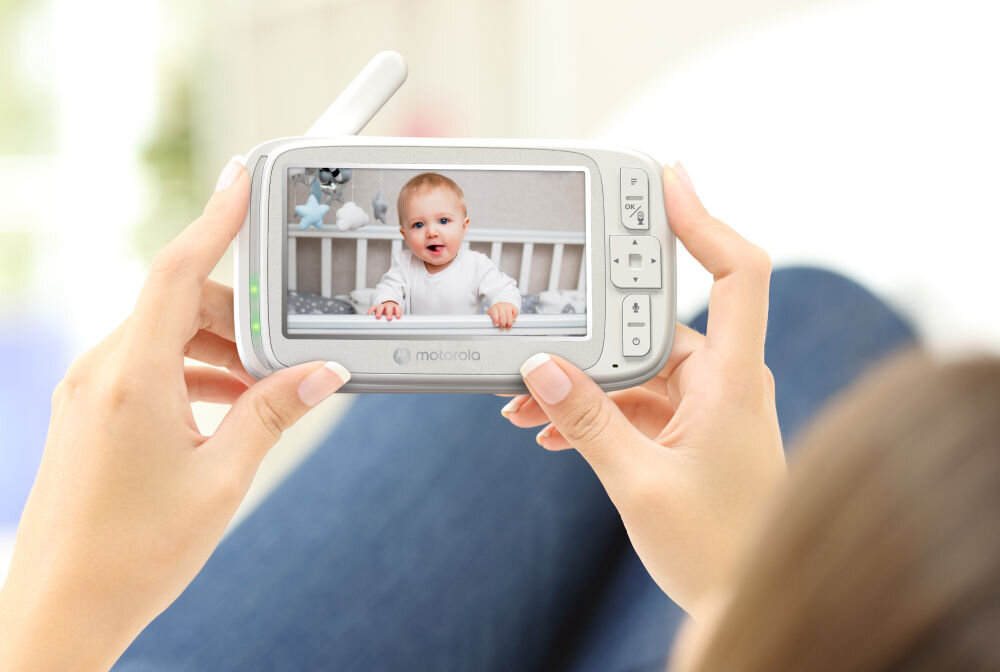 Niania elektroniczna MOTOROLA VM75 Video Baby Monitor 5.0 Biały pan scan tilt zoom