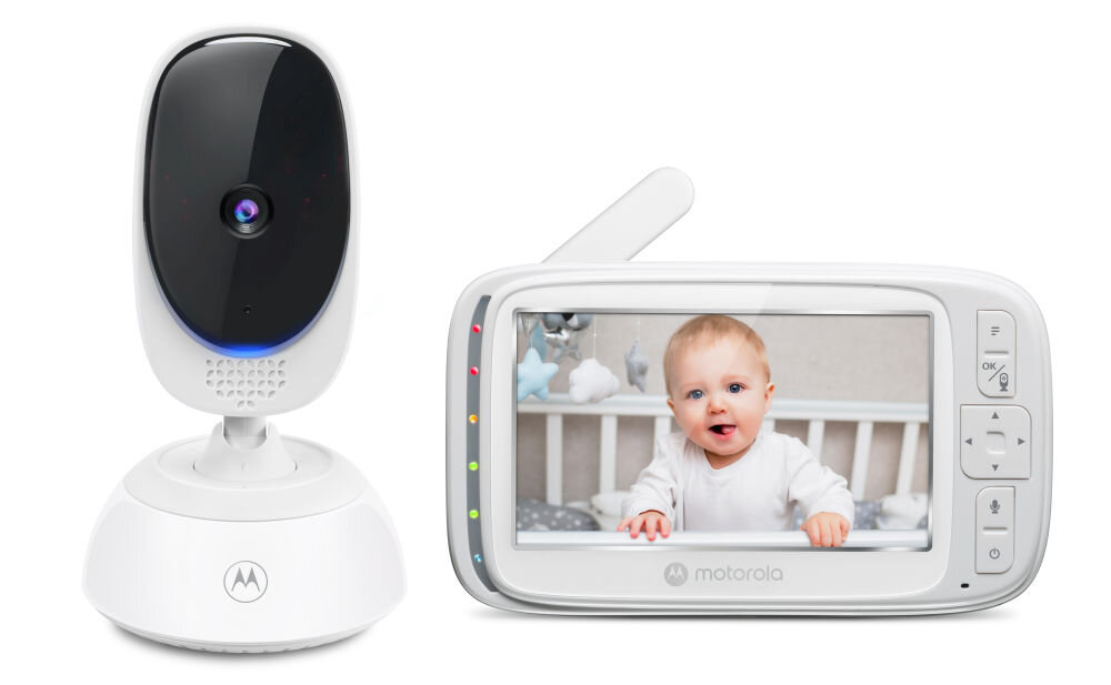 Niania elektroniczna MOTOROLA VM75 Video Baby Monitor 5.0 Biały nocne widzenie IR