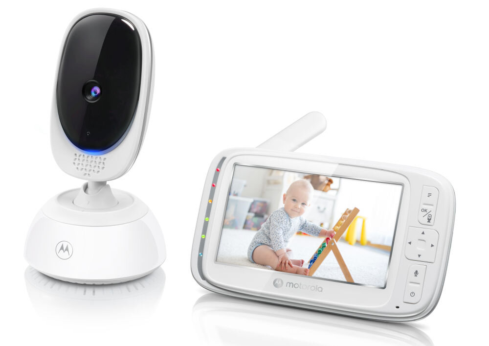 Niania elektroniczna MOTOROLA VM75 Video Baby Monitor 5.0 Biały dwukierunkowe audio kołysanki