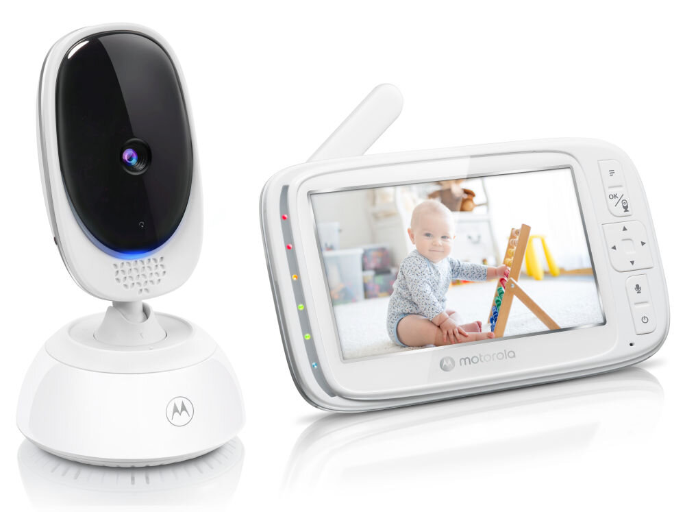 Niania elektroniczna MOTOROLA VM75 Video Baby Monitor 5.0 Biały czujnik temperatury zasięg 300 m