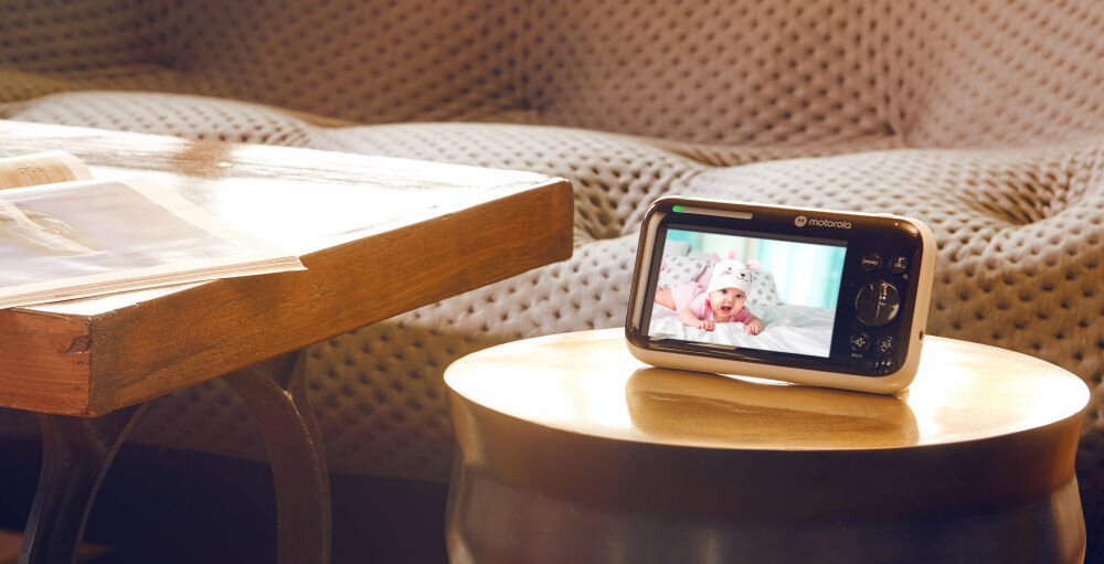 Niania elektroniczna MOTOROLA PIP1500 Video Baby Monitor 5.0'' Biały wskaźniki poziomu dźwięku