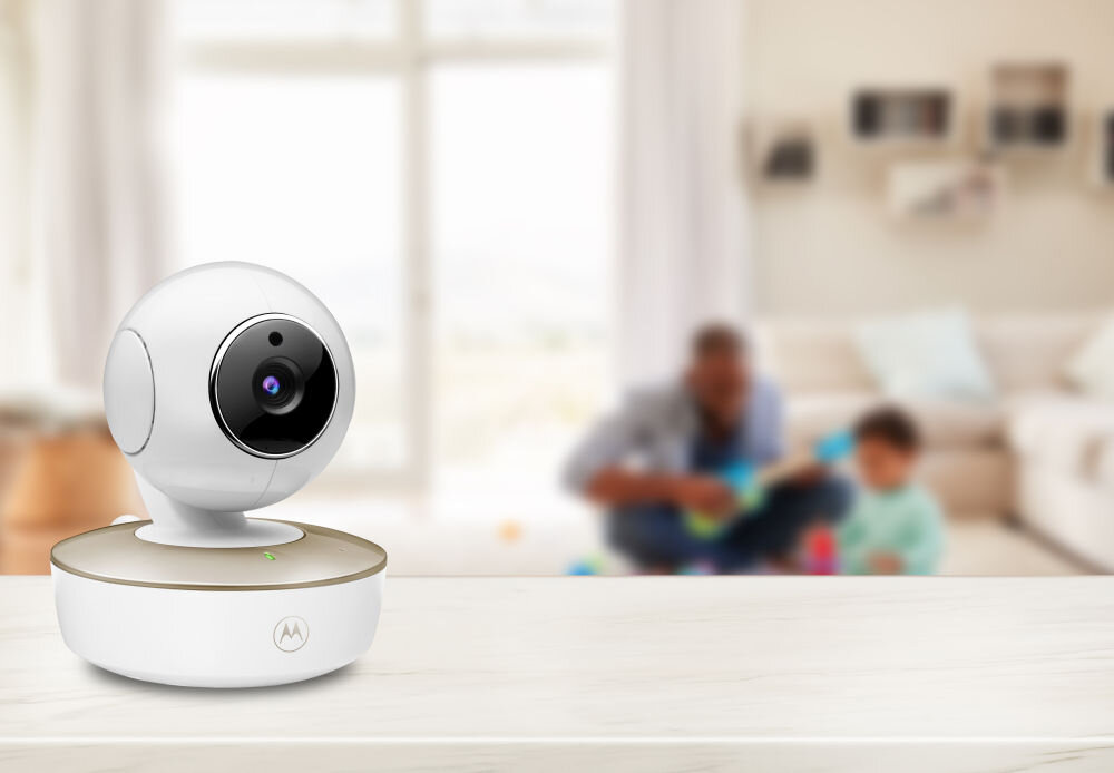 Niania elektroniczna MOTOROLA VM50G Video Baby Monitor 5.0'' Biały dwukierunkowe audio kołysanki biały szum