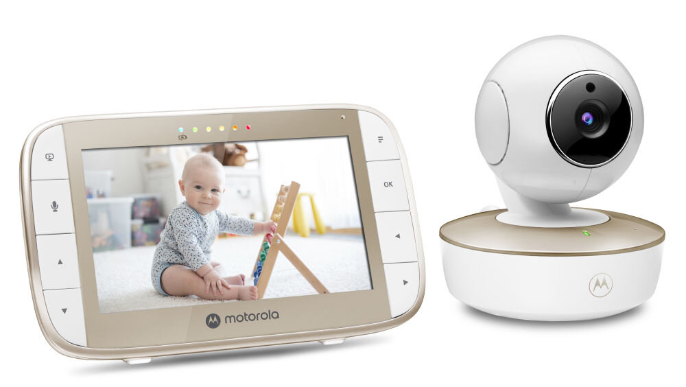 Niania elektroniczna MOTOROLA VM50G Video Baby Monitor 5.0'' Biały zasięg 300 m czujnik temperatury