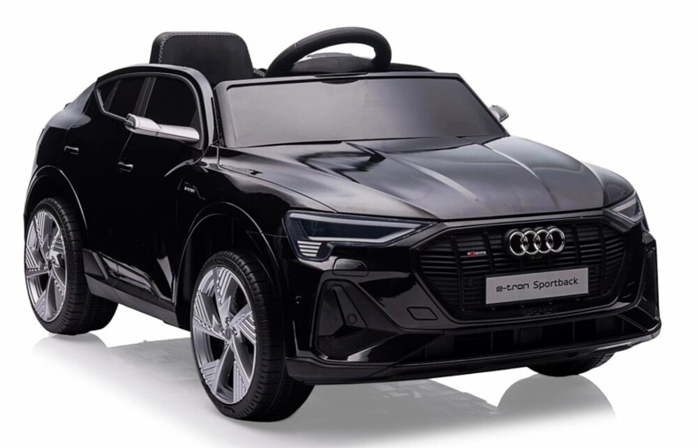 Samochód dla dziecka MILLY MALLY Audi E-Tron Sportback Czarny moc radosc realistyczne doznania zelowy akumulator napiecie 12 V pojemnosc 4,5 Ah czas ladowania okolo 8 godzin dla dzieci od 3 roku zycia