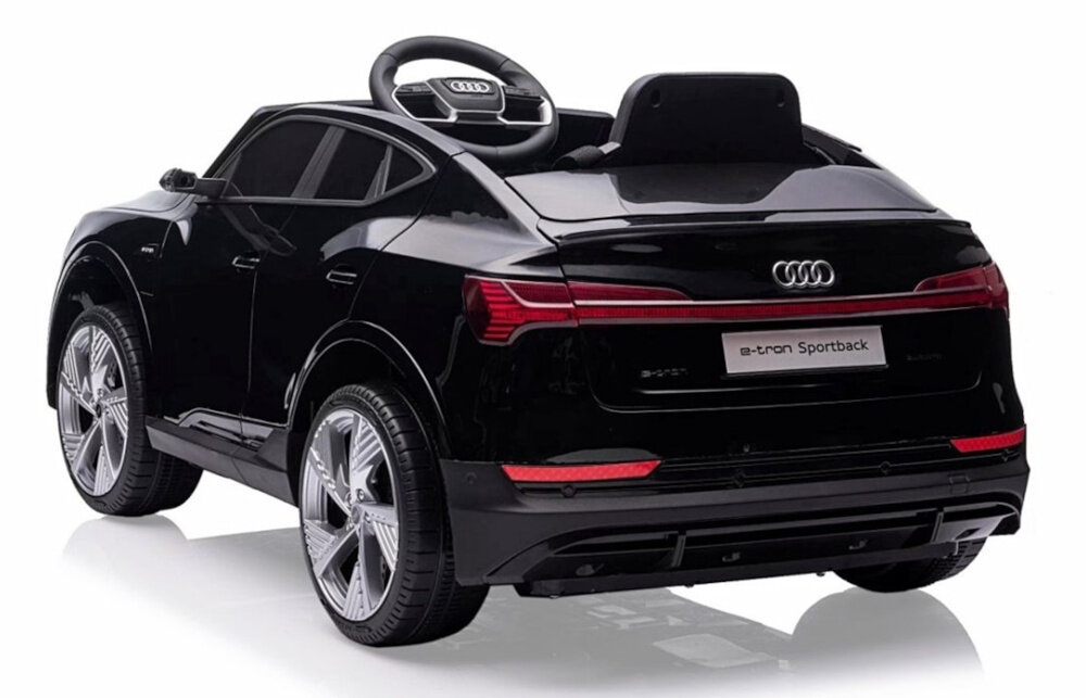 Samochód dla dziecka MILLY MALLY Audi E-Tron Sportback Czarny elektryczny naped cztery silniki 12 V kazdy predkosc od 3 do 6 km/h