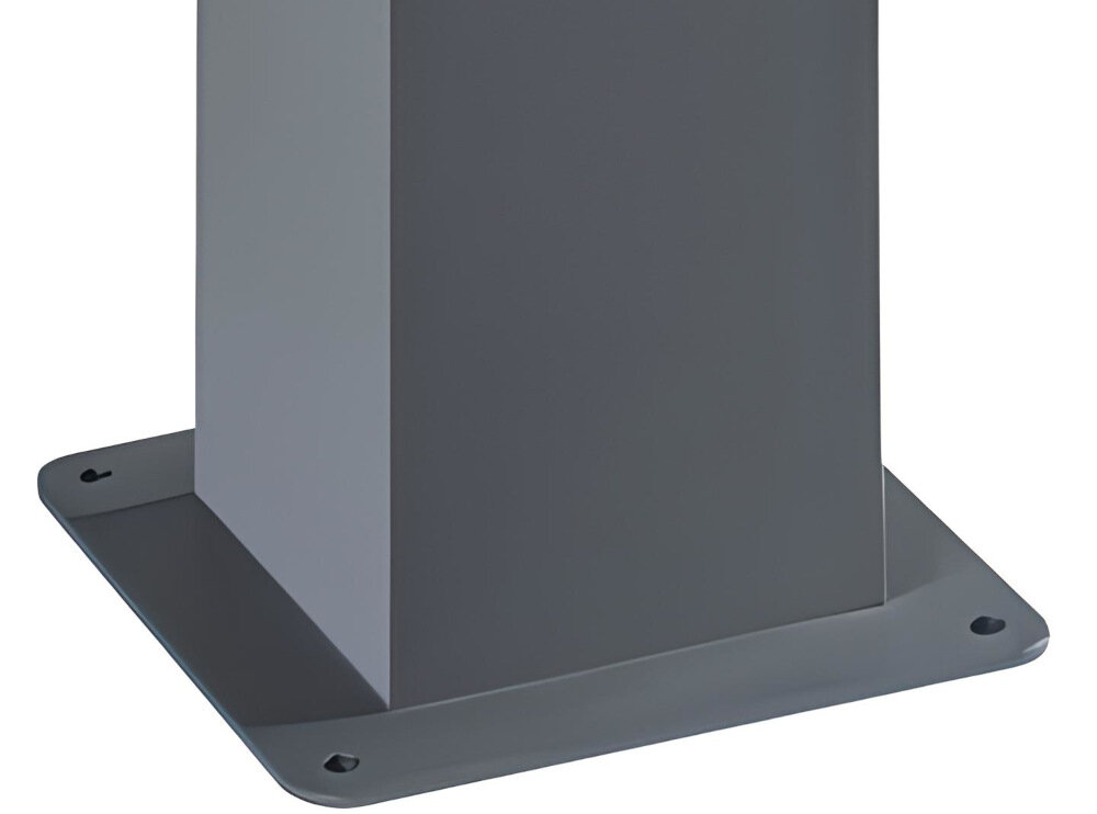 Oprawa ogrodowa KANLUX Laven 50 GR prosty montazakcesoria montazowe kolnierz u podstawy slupka