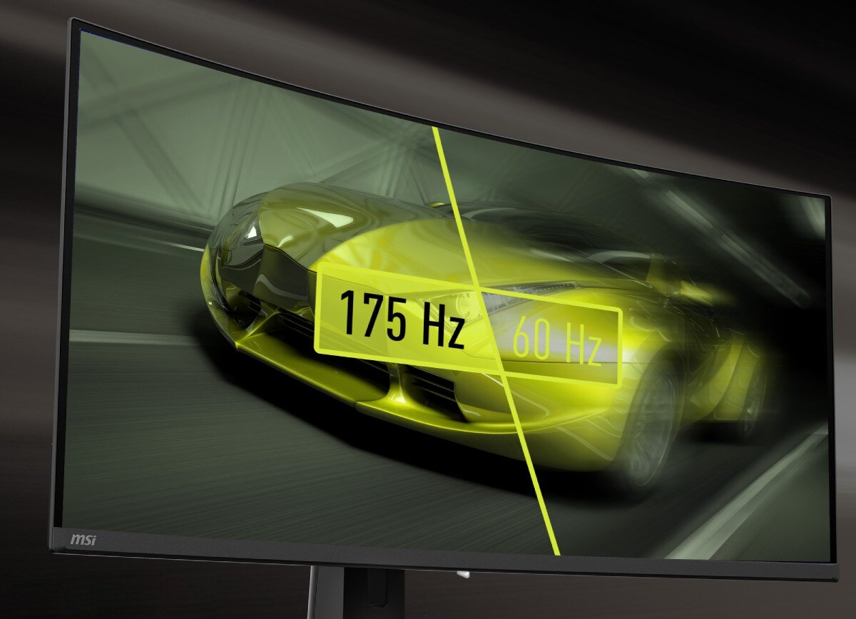 Monitor MSI MAG 341CQP QD-OLED 34 3440x1440px 175Hz 0.03 ms [GTG] Curved płynność odświeżanie czas reakcji synchronizacja