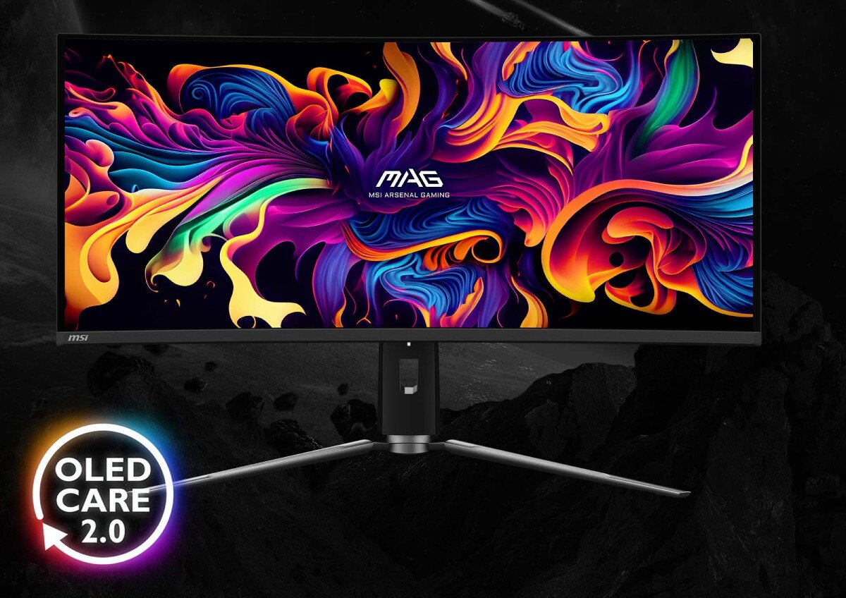 Monitor MSI MAG 341CQP QD-OLED 34 3440x1440px 175Hz 0.03 ms [GTG] Curved żywotność ochrona wypalenie