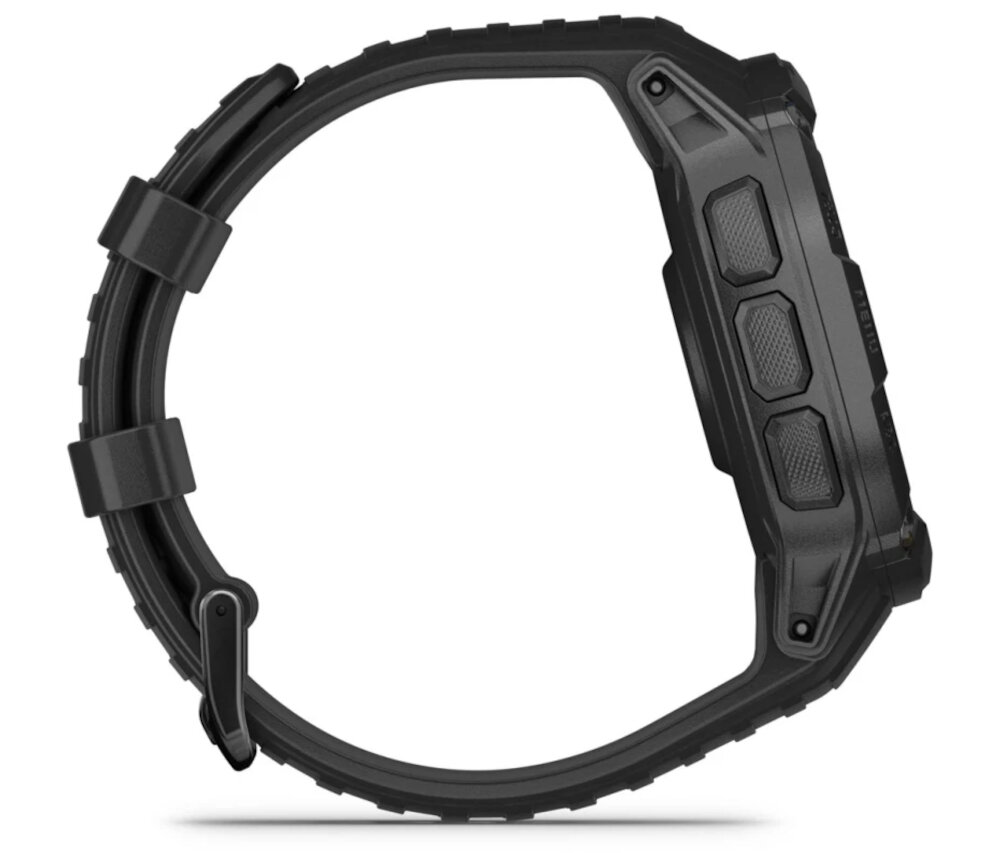 Zegarek sportowy GARMIN GARMIN Instinct 2X Solar Tactical Edition ekran bateria czujniki zdrowie sport pasek ładowanie pojemność rozdzielczość łączność sterowanie krew puls rozmowy smartfon aplikacja 