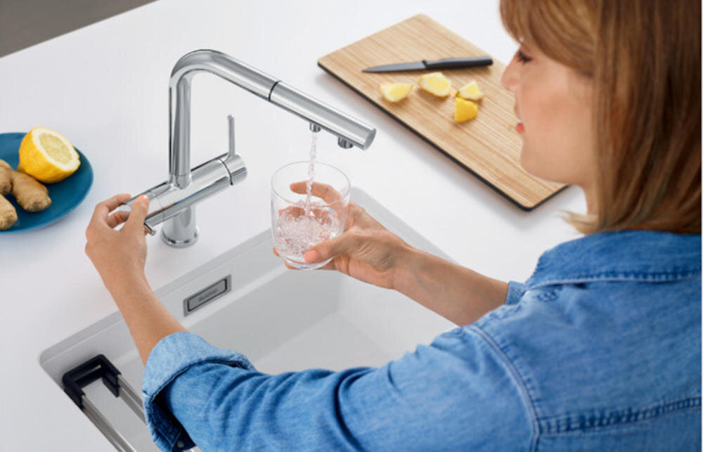 BLANCO Fontas-S II Ultraresist 525199 węże przyłączeniowe nakrętka montaż regulator strumień