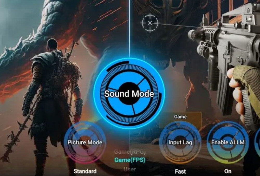 Telewizor PANASONIC TV55Z85AEG - Tryby dźwięku dla graczy