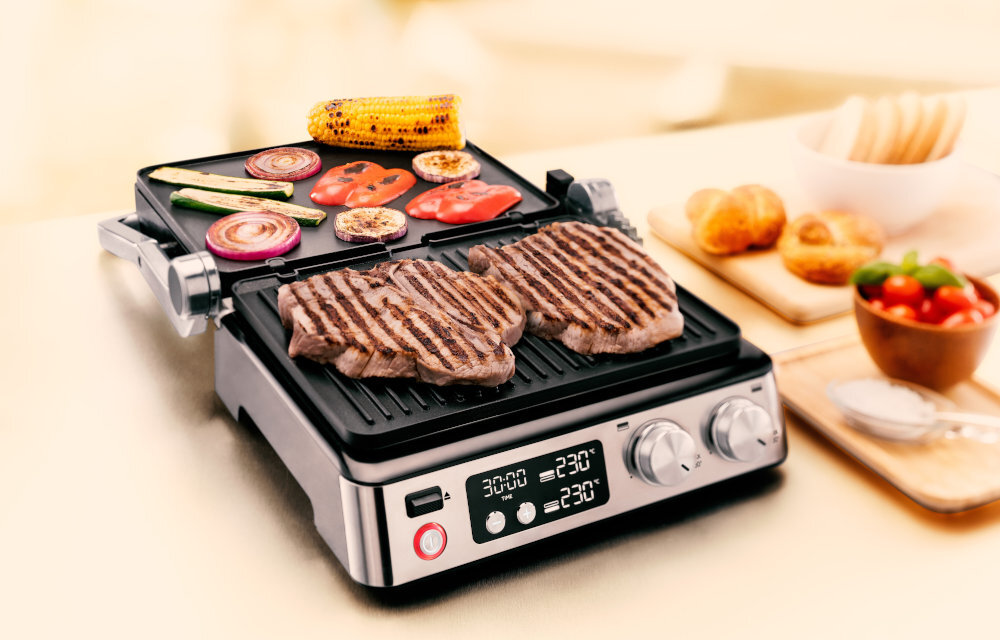 Grill BRAUN MultiGrill 7 CG7040 Czarny elektroniczne termostaty posiłki możliwości
