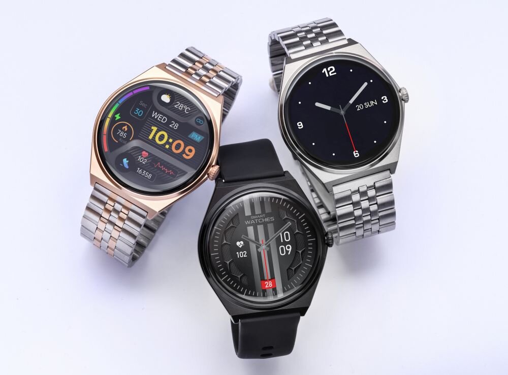 Smartwatch MAXCOM Ecowatch 5 ekran bateria czujniki zdrowie sport pasek ładowanie pojemność rozdzielczość łączność sterowanie krew puls rozmowy smartfon aplikacja