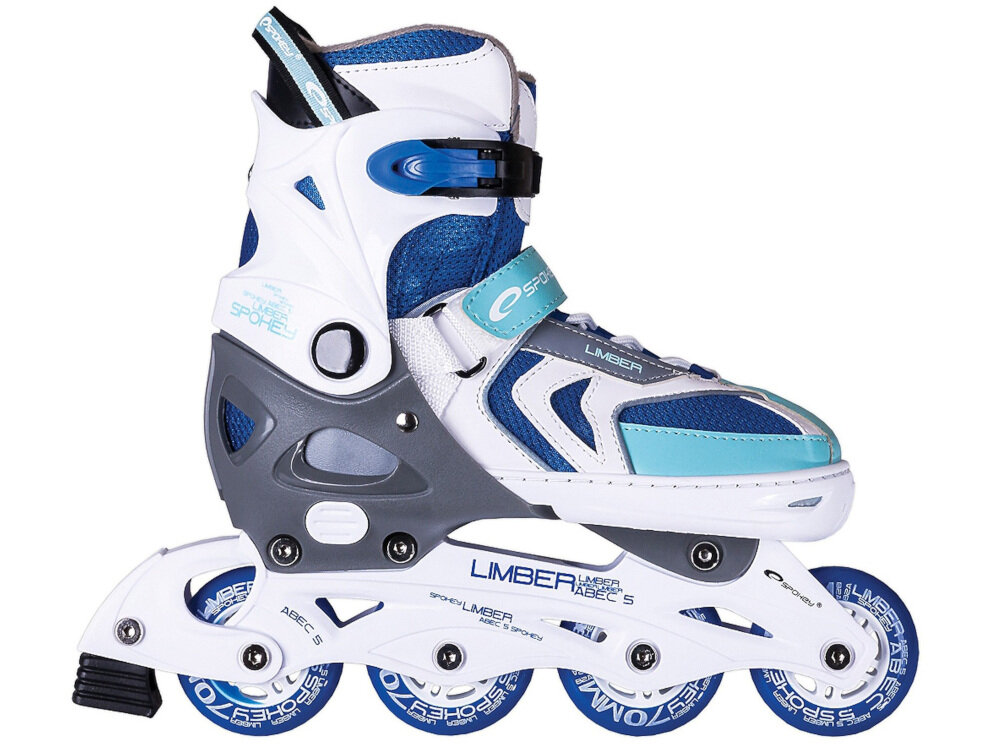 Łyżworolki SPOKEY Limber (rozmiar 33-36) regulowany rozmiar w zakresie 33-36 sprzęt posłuży przez długi czas