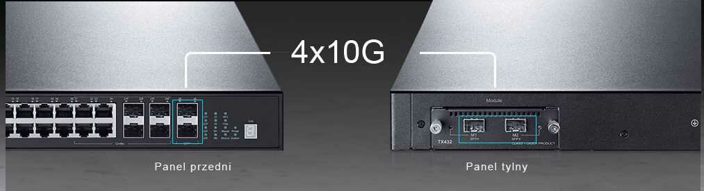 Switch TP-LINK T3700G-28TQ - 10G