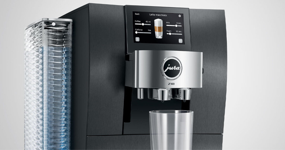 Ekspres JURA Z10 Czarny (EB) rozwiązania dla wygody Regulator poziomu kofeiny wybór spośród trzech stopni mocy potrzeby komfort wygoda dostosowanie