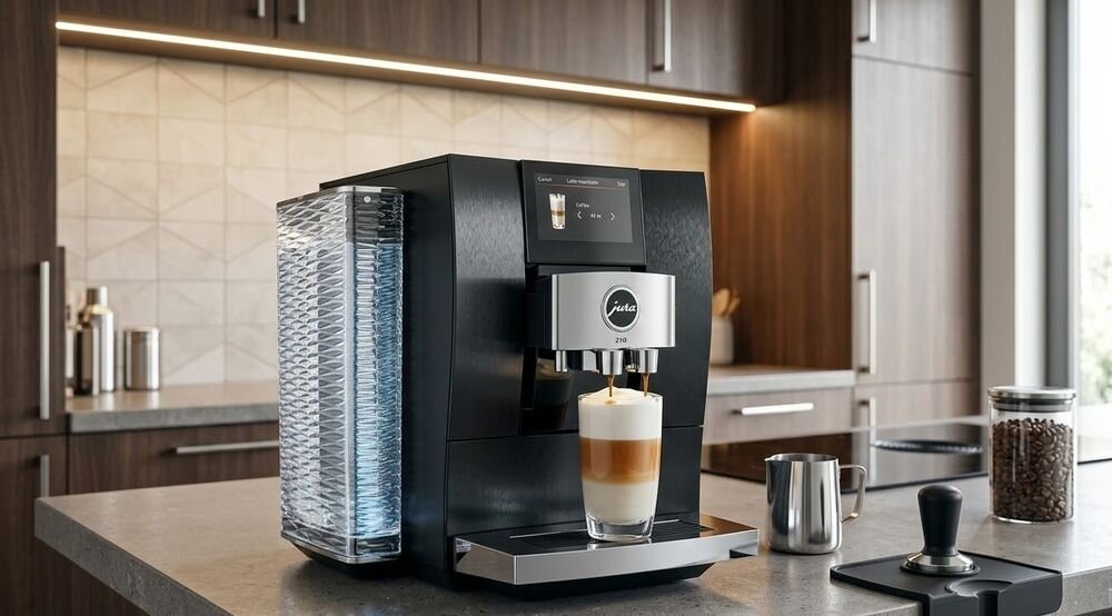 Ekspres JURA Z10 Aluminium stojący w kuchni na blacie