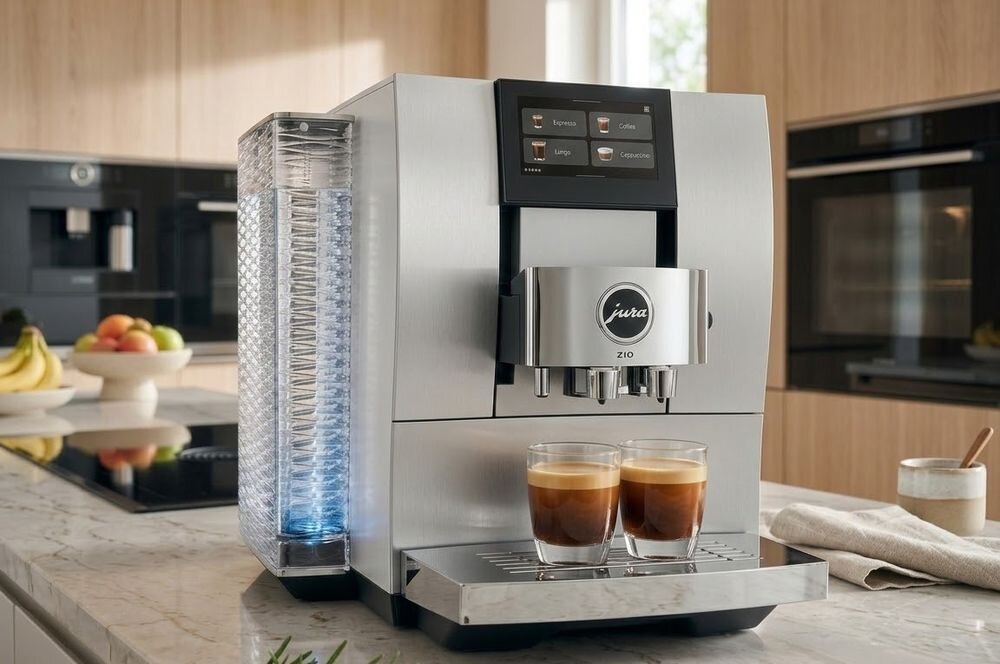 Ekspres JURA Z10 Aluminium stojący w kuchni na blacie