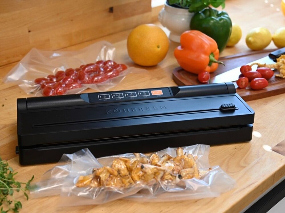 Zgrzewarka próżniowa KOHERSEN Matt Compact podciśnienie, dokładne usuwanie powietrza, szczelne zamknięcie, świeżość na dłużej