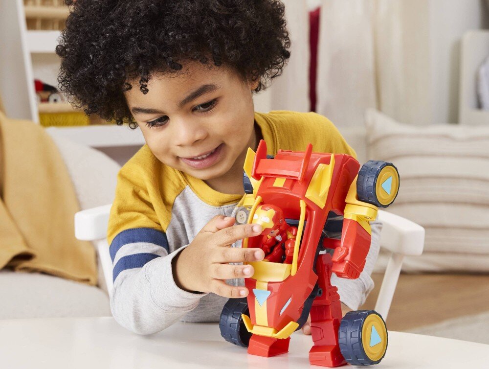 Figurka HASBRO Disney Junior Marvel Iron Man and his Awesome Friends 2w1 Mech Suit i Vehicle G14745P0