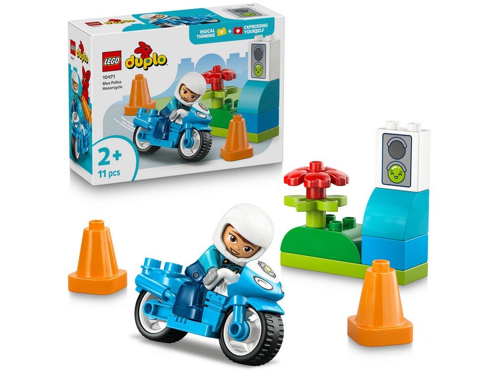 LEGO 10471 DUPLO Niebieski motocykl policyjny  Zestaw