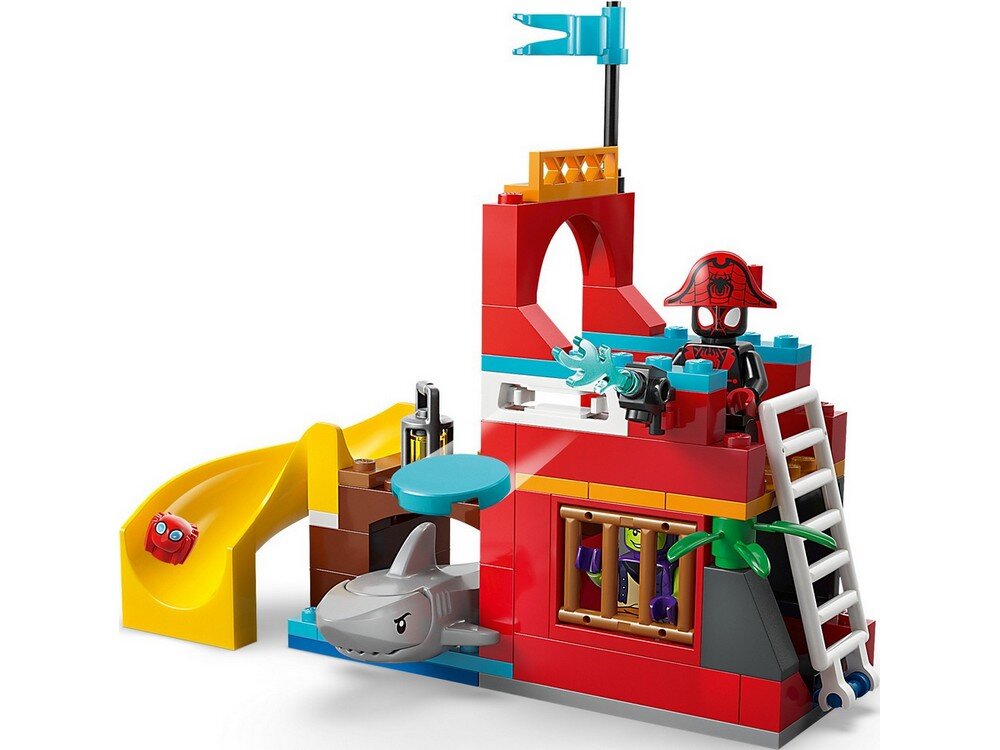 LEGO 11208 Marvel Statek piracki drużyny Spidey’ego  22 cm wysokości, 19 cm długości i 6 cm szerokości Spidey i super-kumple klocki startowe kolorowe ilustrowane instrukcje 