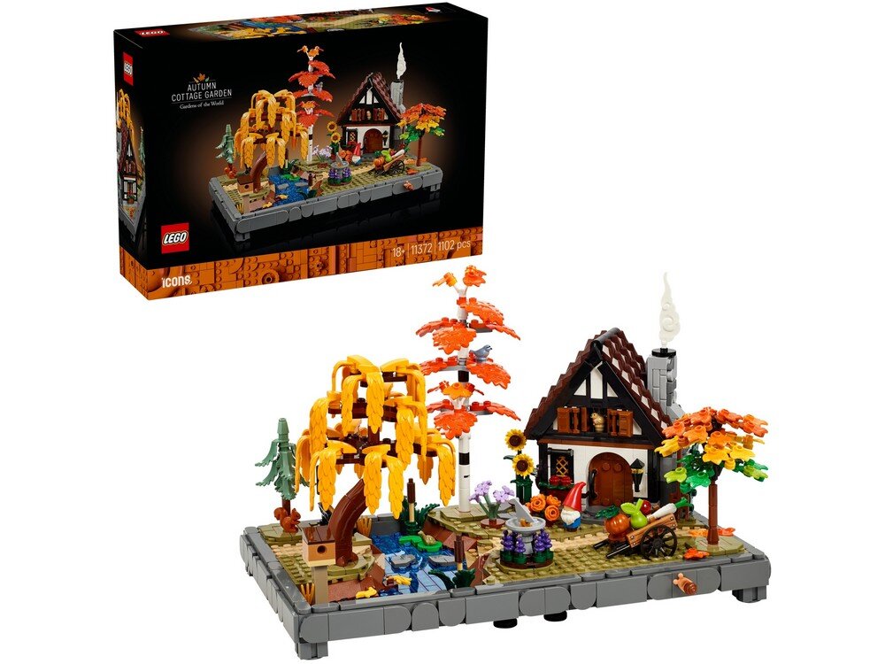 LEGO 11372 ICONS Jesienny ogród z chatką Zestaw  