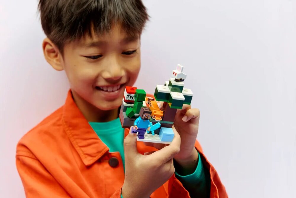 LEGO 21583 Minecraft Przygoda Steve A w Tajdze  elementy opis konstrukcji wiek
