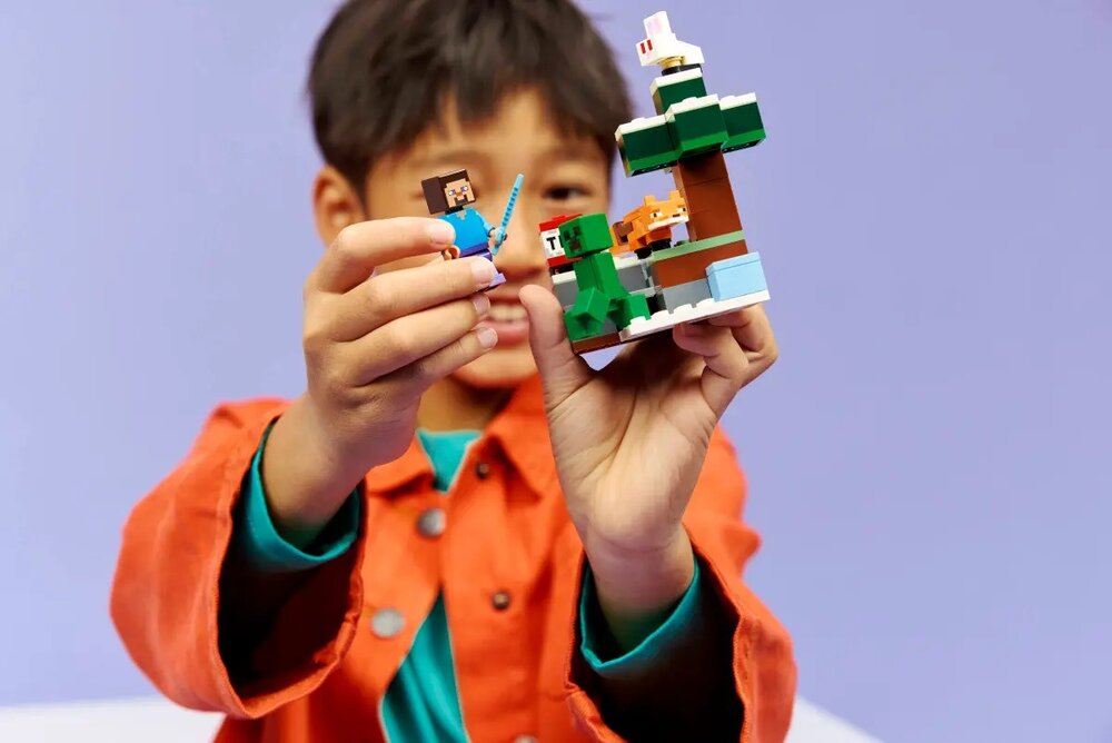 LEGO 21583 Minecraft Przygoda Steve A w Tajdze TNT diamenty 