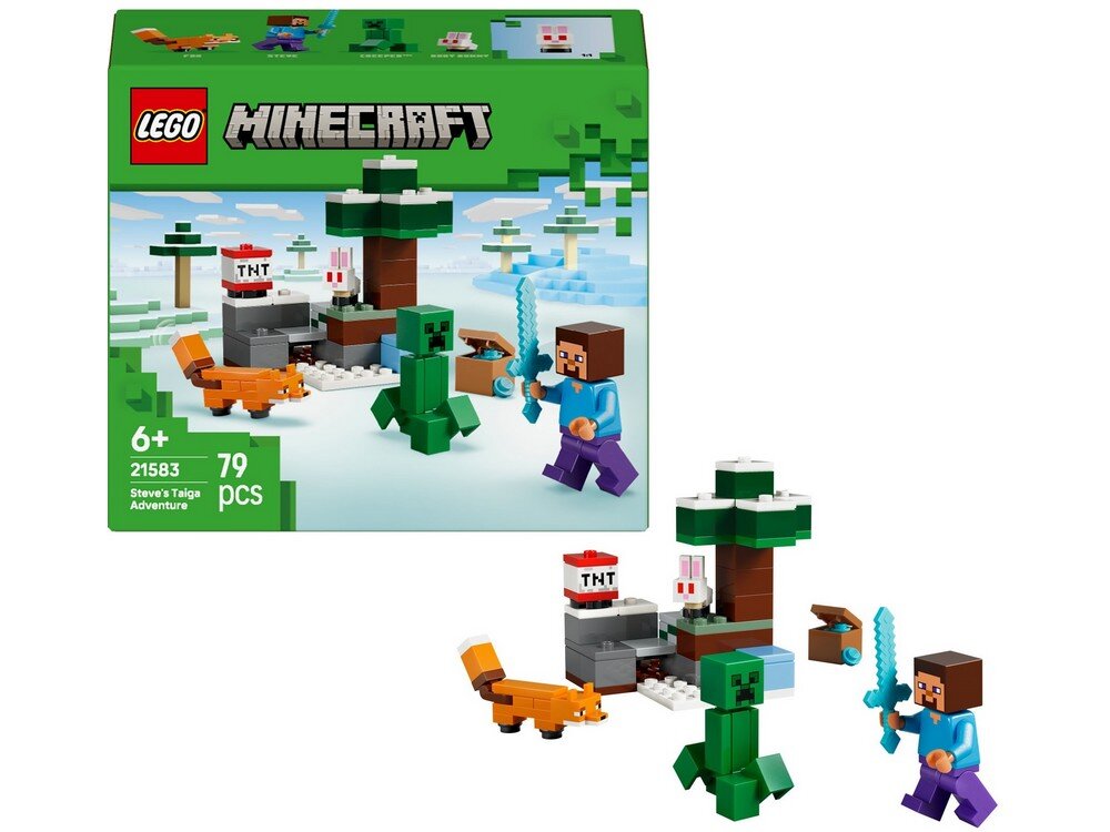 LEGO 21583 Minecraft Przygoda Steve A w Tajdze Zestaw 
