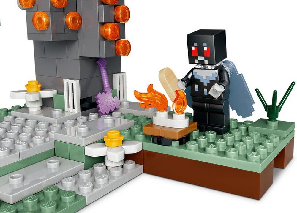 LEGO 21586 Minecraft Blady Ogród Pokryty mchem i kwiatami blady dąb 