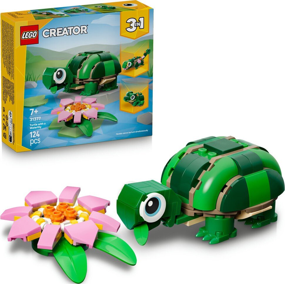 LEGO 31377 Creator Żółw i kwiat lilii wodnej  Zestaw 