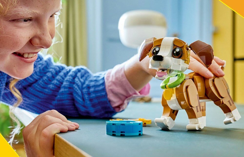 LEGO 31382 Creator Urocze zwierzątka: psotny szczeniaczek elementy opis konstrukcji wiek
 