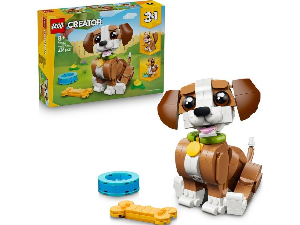 LEGO 31382 Creator Urocze zwierzątka: psotny szczeniaczek Zestaw 