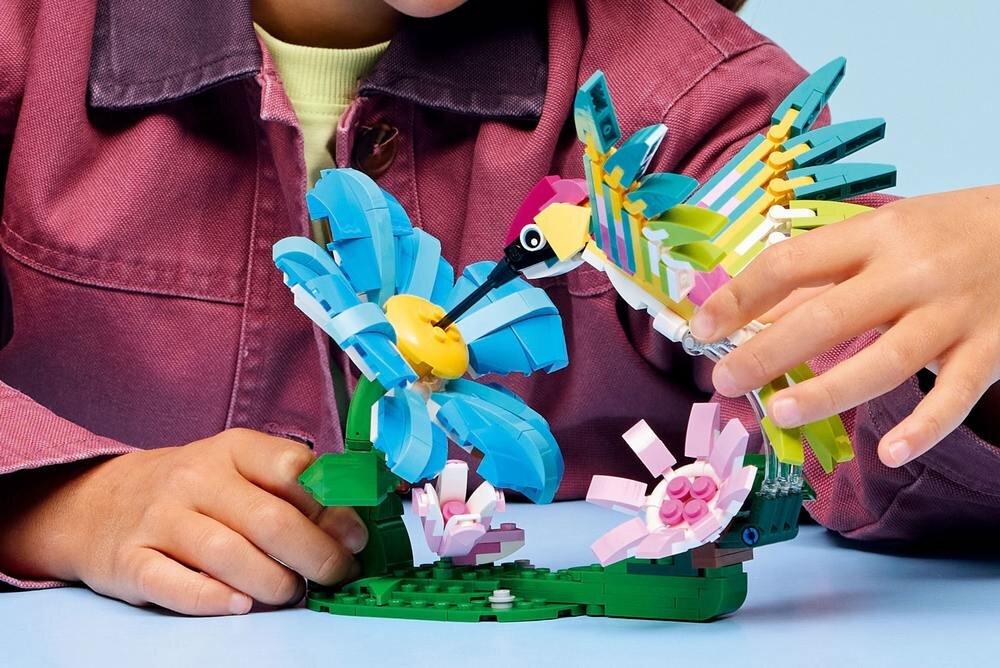 LEGO 31384 Creator Dzikie zwierzęta kolorowy koliber Podstawki 3 w 1 dekoracja  