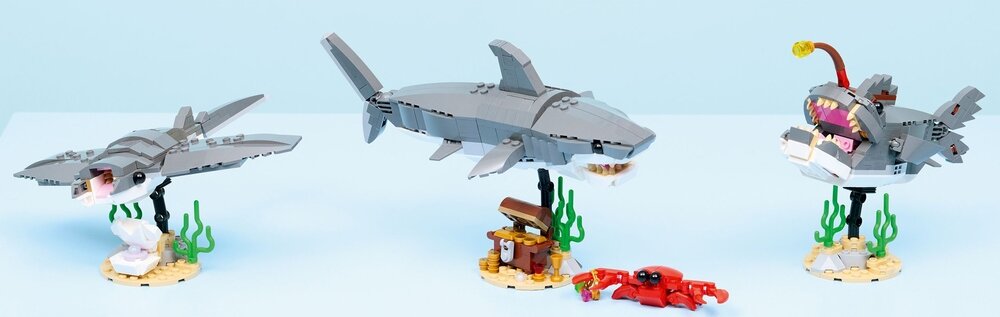 LEGO 31381 Creator Dzikie zwierzęta rekin i skrzynia ze skarbem    kv lifestyle początek opisu sekcja nagłówkowa