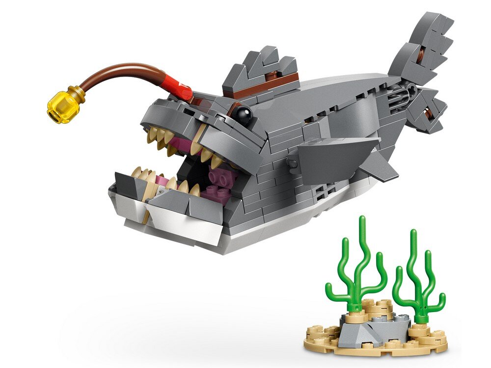 LEGO 31381 Creator Dzikie zwierzęta rekin i skrzynia ze skarbem  płaszczka rekin żabnica  