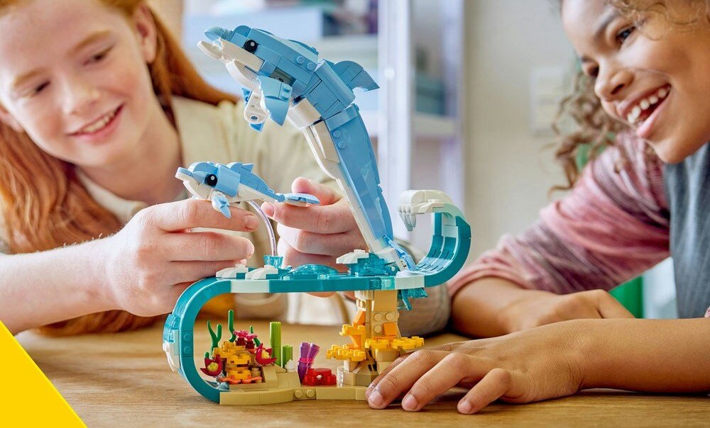 LEGO 31385 Creator Zwierzęta morskie: piękny delfin  elementy opis konstrukcji wiek
