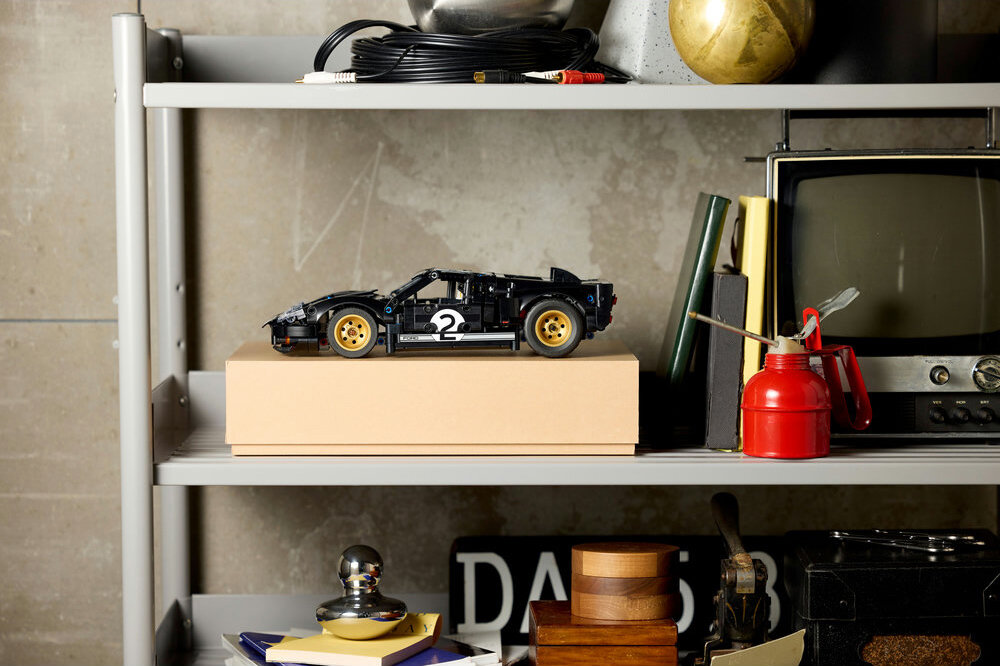 LEGO 42223 Technic Samochód wyścigowy 1966 Ford GT40 MKII prezent 7 cm wysokości, 29 cm długości i 12 cm szerokości 