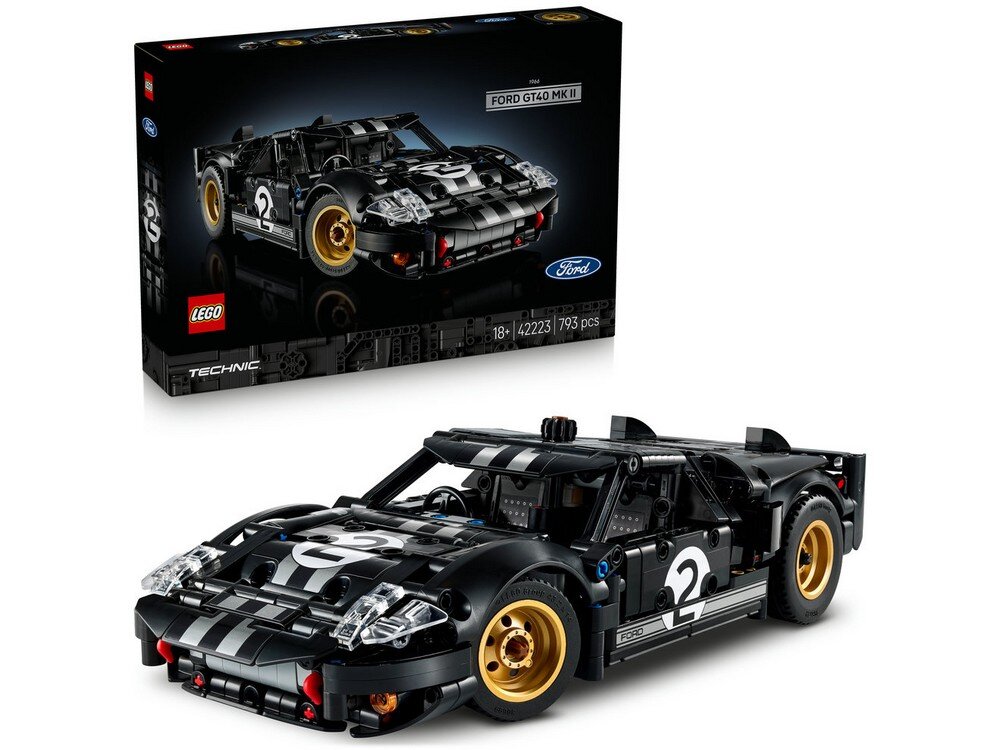 LEGO 42223 Technic Samochód wyścigowy 1966 Ford GT40 MKII  Zestaw 