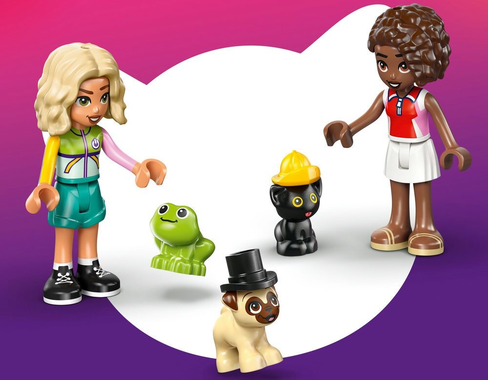 KLOCKI 42678 Friends Furgonetka z akcesoriami dla zwierząt serial internetowy LEGO Friends: Następny rozdział 6 cm wysokości, 15 cm długości i 6 cm szerokości  
