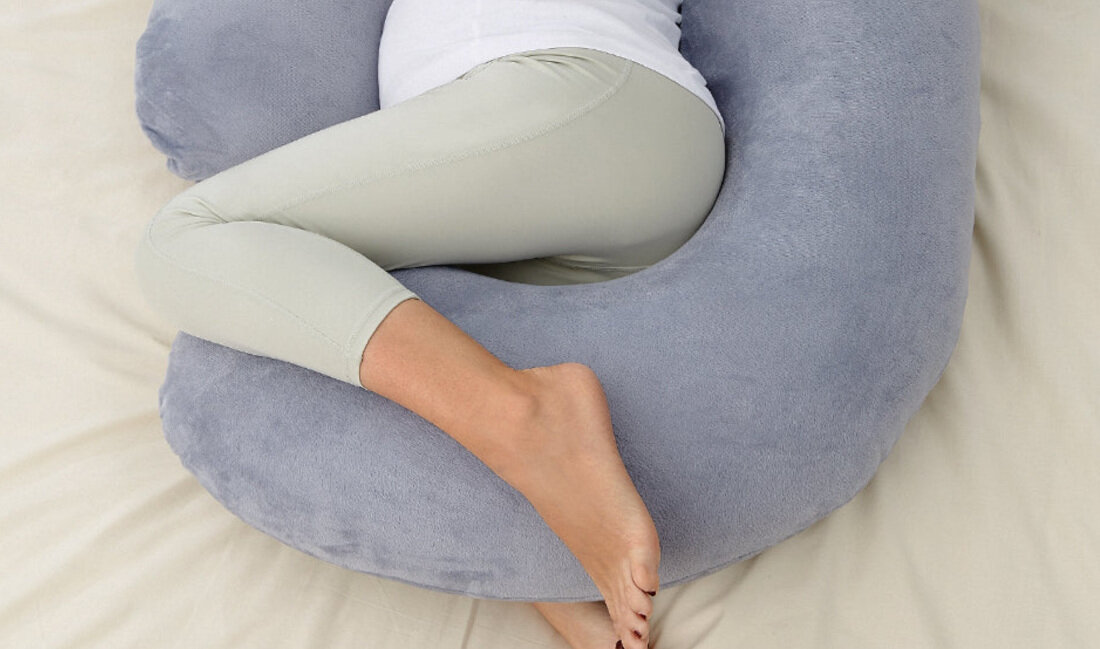 Poduszka ciążowa MOMCOZY PP101 Szary wymiary Rozmiar dopasowany do potrzeb wspierając codzienne funkcjonowanie