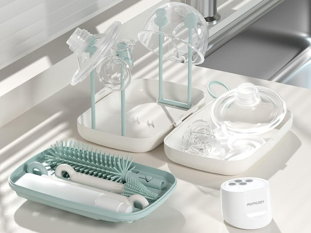 Zestaw szczotek do czyszczenia butelek MOMCOZY 7w1 Zielony 7 elementów w 1 zestawie porządek dotarcie do każdego zakamarka  higiena czyszczenie