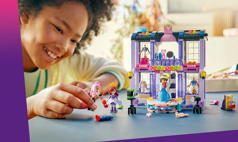 LEGO 42685 Friends Pokaz mody w mieście Heartlake  elementy opis konstrukcji wiek
 